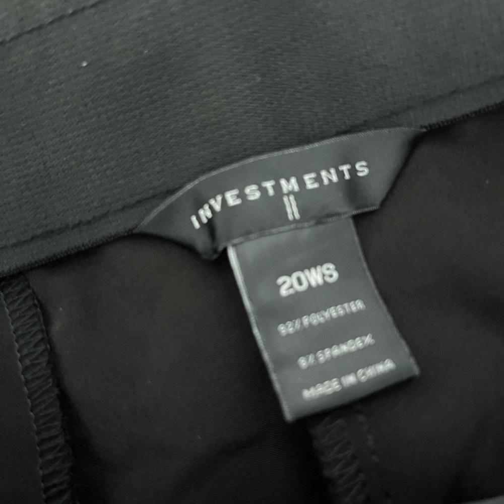 Investments II Black Trousers 20W Short - Picture 2 of 13